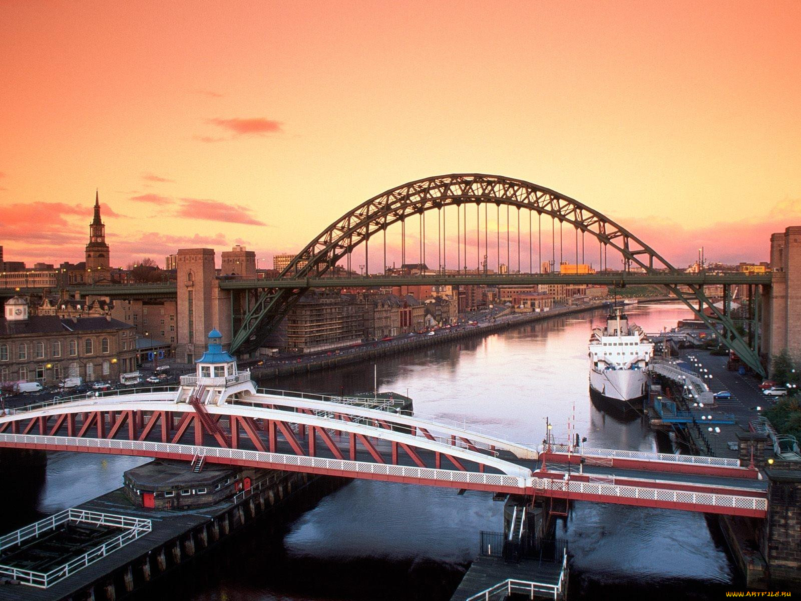 tyne, bridge, and, swing, newcastle, upon, united, kingdom, , 